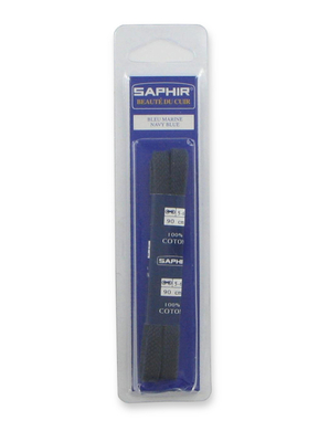 Lacets Plats Moyens Saphir