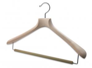 Cintre Costume Bois Naturel Ciré Cintre Costume Bois Naturel Ciré